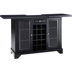 Black Liquor Cabinets Crosley Furniture LaFayette Black Liquor Cabinet 47.8x36"