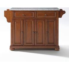 Storage Cabinets Crosley Furniture Alexandria Solid Granite Top Island Storage Cabinet