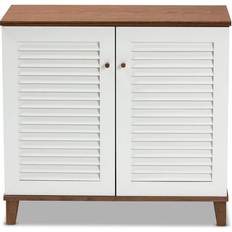 Baxton Studio White Furniture Baxton Studio Coolidge 4 Shoe Rack