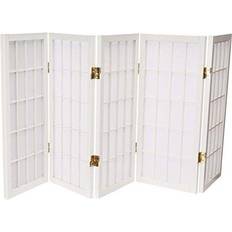 Short room dividers Oriental Furniture 2 Short Pane Shoji Screen Room Divider