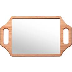 Bamboo Wall Mirrors Efalock Hand Woodgreen Wall Mirror