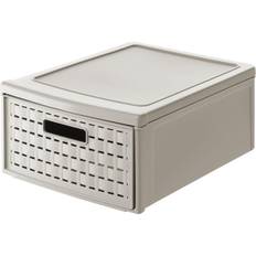 Rattan Opbevaringsbokse Rotho Schubladenbox Country klein, 8,3 cappuccino Boxen, Körbchen Staukasten