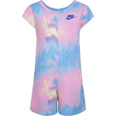 Nike Blue Bodysuits Nike All-over Print Romper Infants - Multi