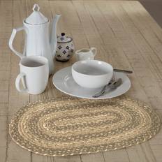 VHC Brands Farmhouse Cobblestone Place Mat White