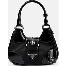 Prada Moon Re-nylon and Leather Bag Black