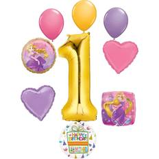 Gold Foil Balloons Rapunzel Party Supplies 1st Birthday Tangled Balloon Bouquet Decorations