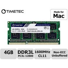 TIMETEC 4GB Kompatibel med Apple DDR3L 1600MHz PC3L-12800 för Mac Book Pro 2011, mitten av 2012 iMac 2011, 2012, tidigt/sent 2013,sent 2014, mitten av 2015 Mac Mini mitten av 2011, 2012