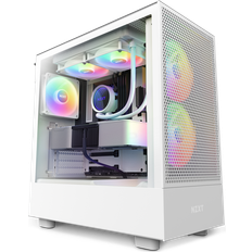 Nzxt h5 rgb NZXT H Series H5 (2023) Flow RGB Edition ATX Mid Tower Chassis White