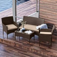 Outdoor Lounge Sets Nestl 4 Conversation Outdoor Lounge Set