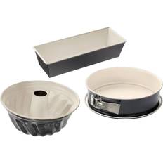 Beige Springformar Dr. Oetker 3 bakforms-set bakformar: förstärkt antihållbeläggning färg: kräm/antracit, kvantitet: Springform