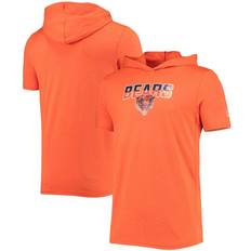 New Era Men's Heathered Orange Chicago Bears Team Brushed Hoodie T-Shirt