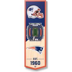 YouTheFan New England Patriots 6'' x 19'' 3D StadiumView Banner