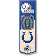 YouTheFan Indianapolis Colts 6'' x 19'' 3D StadiumView Banner