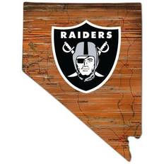 Fan Creations Las Vegas Raiders 23.5" x Distressed State with Logo Sign