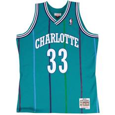 Mitchell & Ness and NBA SWINGMAN JERSEY CHARLOTTE HORNETS 92 ALONZO MOURNING, TEAL HORNETS