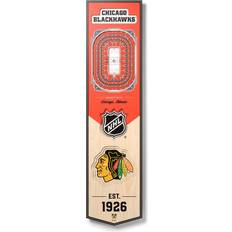 YouTheFan Chicago Blackhawks 8'' x 32'' 3D StadiumView Banner