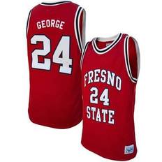 Sports Fan Apparel Retro Brand Men's Paul George Fresno State Bulldogs Throwback Jersey Red Red