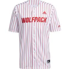 Real Madrid T-shirts Adidas Men's NC State Wolfpack White Replica Baseball Jersey