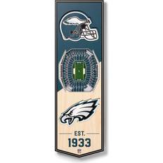 Sports Fan Products YouTheFan Philadelphia Eagles 6'' x 19'' 3D StadiumView Banner