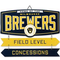 Open Road Brands MLB Brewers Metal Linked Sign