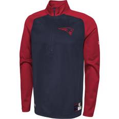 England Jackets & Sweaters New Era Men's Navy England Patriots Combine Authentic O-Line Raglan Half-Zip Jacket