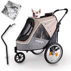 Dog stroller Ibiyaya Ibiyaya 2-in-1 Happy Pet Dog Stroller Pet Trailer Dogs Strollers