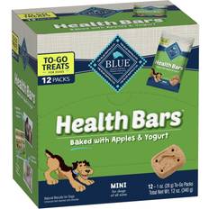 Pets Blue Buffalo Health Bars Mini Natural Crunchy Dog Treats to-GO, Mini Biscuits, Yogurt 1-oz