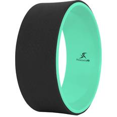 ProsourceFit Yoga Wheel Prop 12" for Improving Yoga Poses & Backbends, Flexibility, Balance, Stretching, Relaxation, Black/green