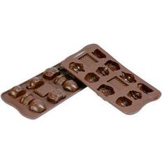 Compatible lave-vaisselle Moules à Chocolat Silikomart Tea Time 12 Compartment SCG17 Chocolate Mold