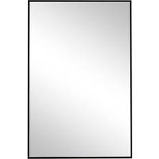 Furniturebox Emma Rectangle Black Frame Wall Mirror