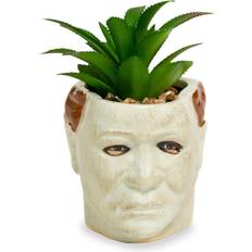 Ornamenti da giardino Silver Buffalo Halloween Michael Myers 3" Ceramic Mini Planter With Artificial Succulent