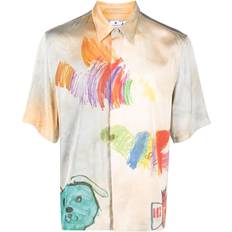 Off-White T-shirts Off-White Cartoon satin's/s shirt