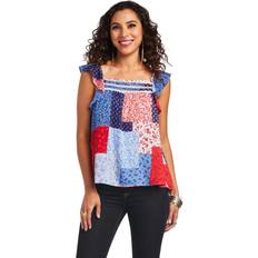 Ariat Women Tank Tops Ariat Ladies Blue Note Tank Top