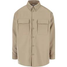 Beige Chemises Off-White Ow Drill Military Overshirt - Beige