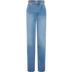 Blue Embellished Jeans M412 Denim Stone FR