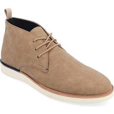 Beige - Men Chukka Boots Vance Co. Jimmy Taupe Men's Lace-up Boots Taupe