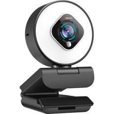 Webcams Angetube streaming webcam with light hd 1080p autofocus computer camera wit