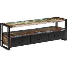 vidaXL Tv-skab 120x30x40 massivt genbrugstræ TV-bord