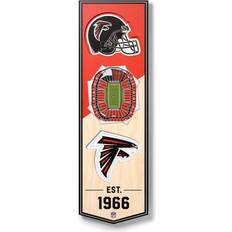 YouTheFan Atlanta Falcons 6'' x 19'' 3D StadiumView Banner