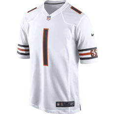 Nike Men's Chicago Bears Justin Fields #1 White Game Jersey