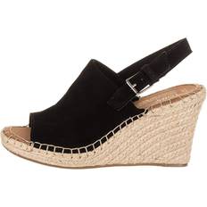 Nainen Espadrilles Toms Monica Black Suede Korkokengät - Ruskea