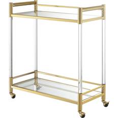 Small Tables Convenience Concepts Royal Crest Gold 2-Tier Small Table