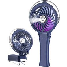 Fans Portable Handheld Misting Fan Royal Blue