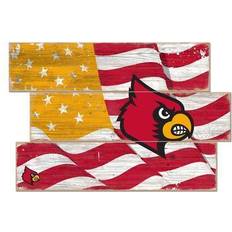 Fan Creations Louisville Cardinals 3-Plank Team