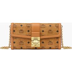 MCM Crossbody Bags MCM Large Tracy Visetos Coated Canvas Wallet On A Chain