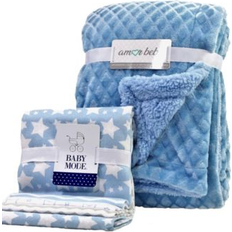 Baby Blankets 3 Stories Trading Company 5 Piece Baby Blanket Gift Set Blue