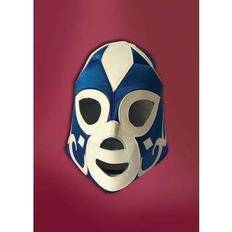 Azul Mascarillas Forum Lucha Libre Wrestling Men's Costume Mask Blue