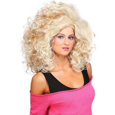 Pelucas Largas Women's Blonde 80s Glamour Wig