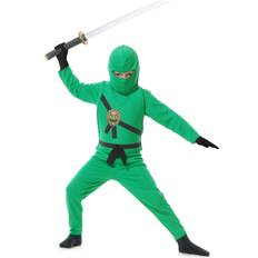 Charades Child Green Ninja Costume Green