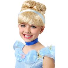 Giallo Parrucche Lunghe Cinderella Costume Wig for Kids Disney Costume Accessories